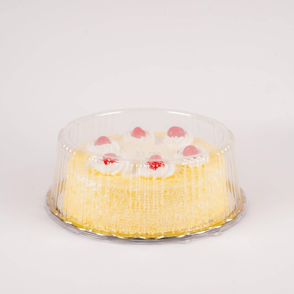 Gold Base Round Cake Container With Lid - hotpackwebstore.com - Cake Containers