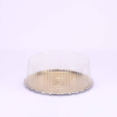 Gold Base Round Cake Container With Lid - hotpackwebstore.com - Cake Containers