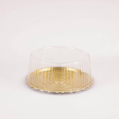 Gold Base Round Cake Container With Lid - hotpackwebstore.com - Cake Containers