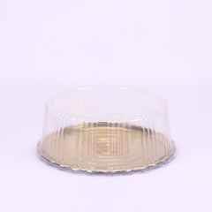 Gold Base Round Cake Container With Lid - hotpackwebstore.com - Cake Containers