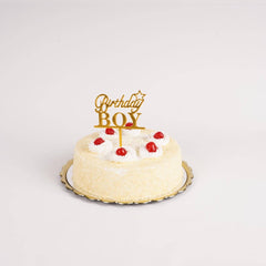 Golden Acrylic Cake Toppers 1 Piece - hotpackwebstore.com - Baking & Decoration