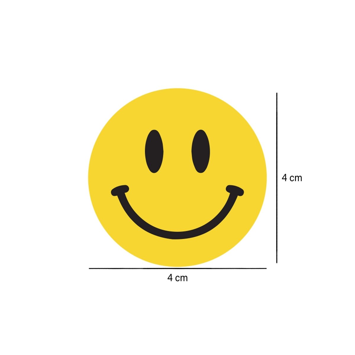 Happy Emoji Sticker Roll 250 Pieces - hotpackwebstore.com - Stickers