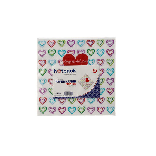 Heart Theme Napkin - hotpackwebstore.com - Paper Napkin