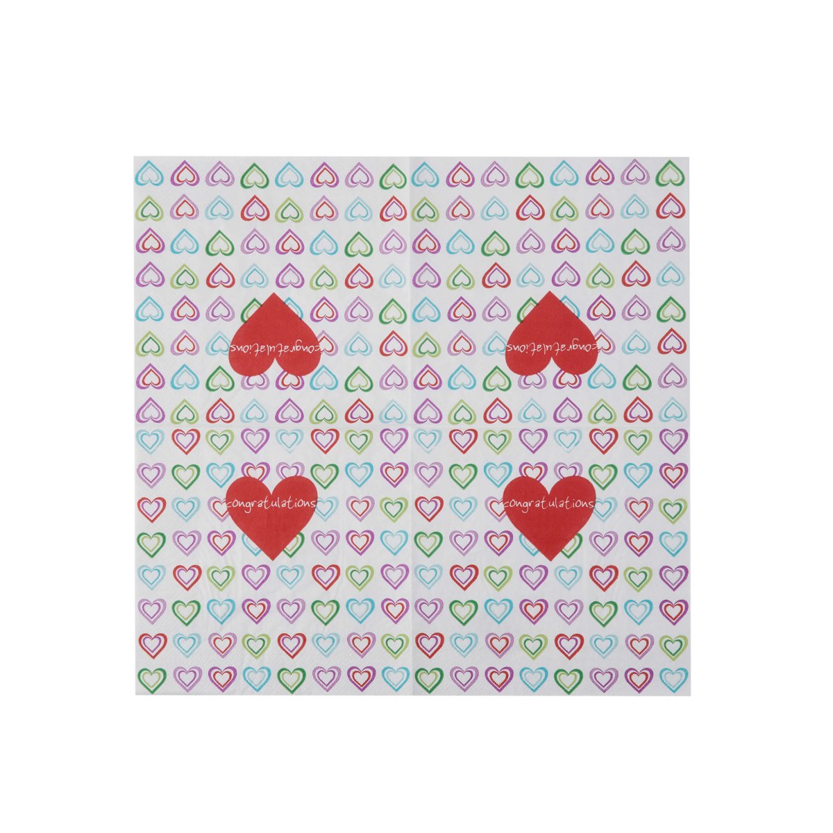 Heart Theme Napkin - hotpackwebstore.com - Paper Napkin