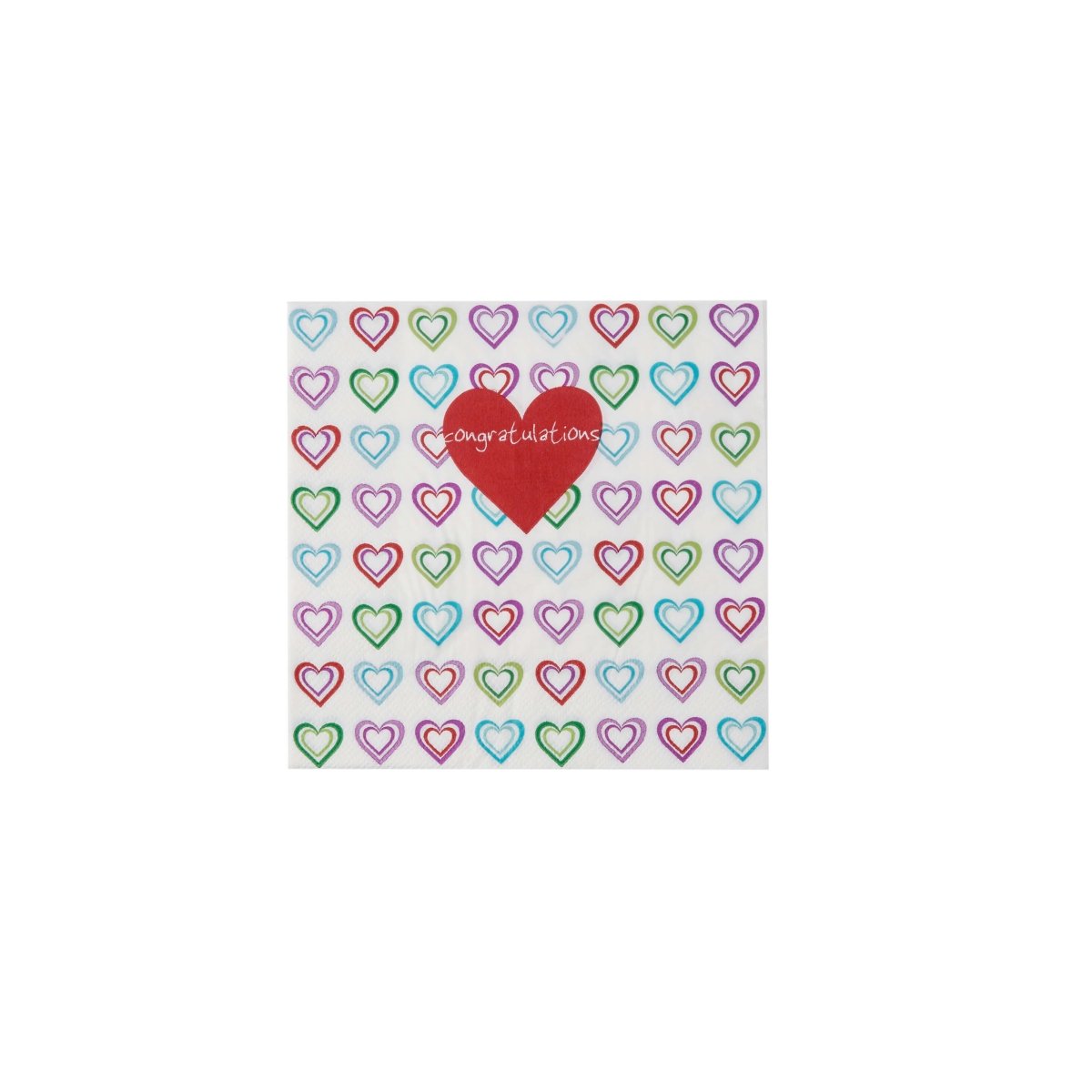 Heart Theme Napkin - hotpackwebstore.com - Paper Napkin