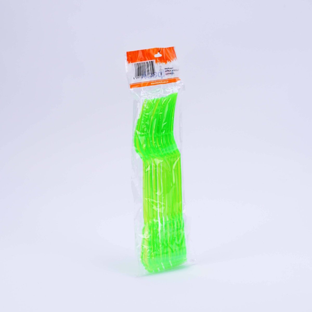 Heavy Duty Neon Plastic Fork 10 Pieces - hotpackwebstore.com - Plastic Products