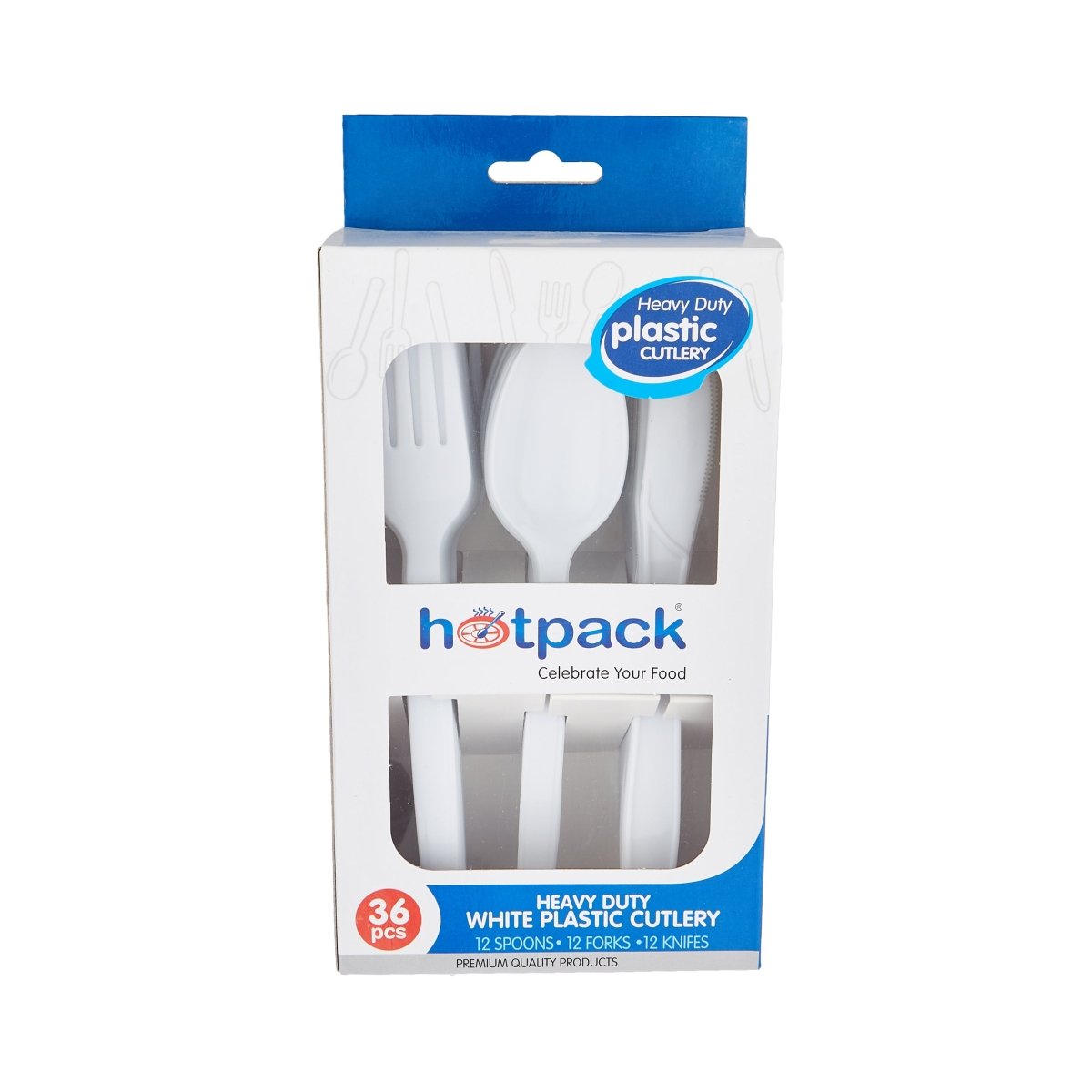 Heavy Duty Plastic Cutlery 12 Pieces Each - hotpackwebstore.com - Plastic Products