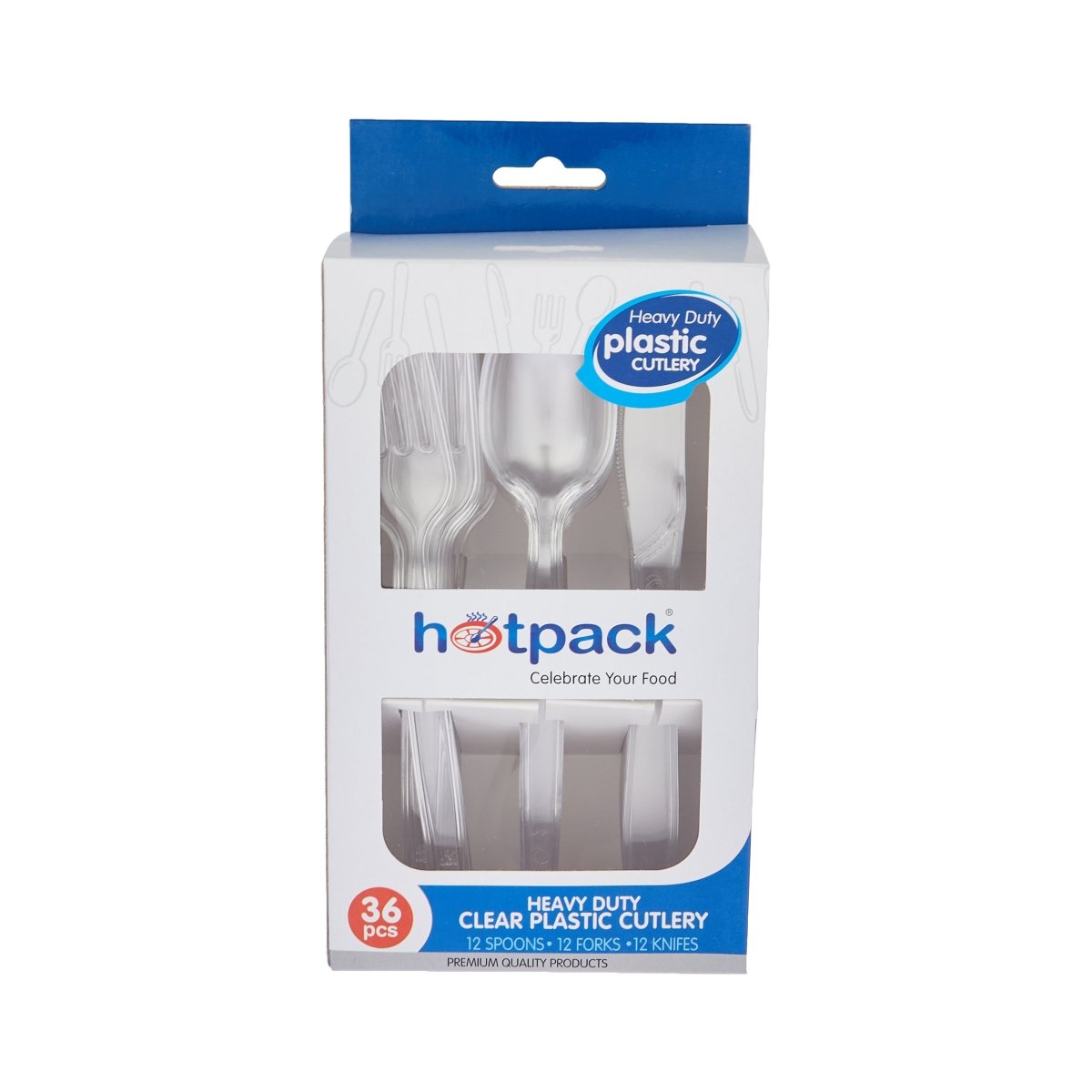 Heavy Duty Plastic Cutlery 12 Pieces Each - hotpackwebstore.com - Plastic Products