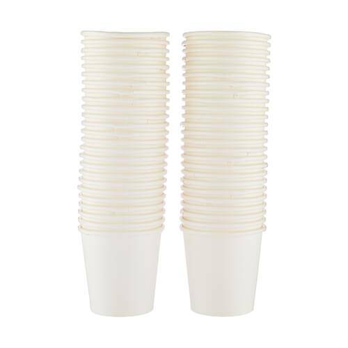 Heavy Duty White Single Wall Paper Cups - hotpackwebstore.com - Single Wall Paper Cups