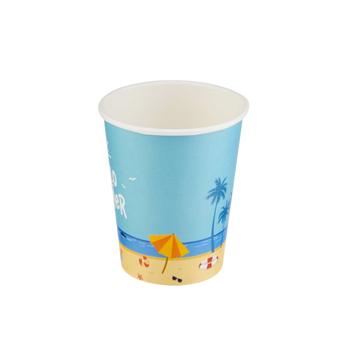 Hello Summer Single Wall Paper Cups - hotpackwebstore.com - Single Wall Paper Cups