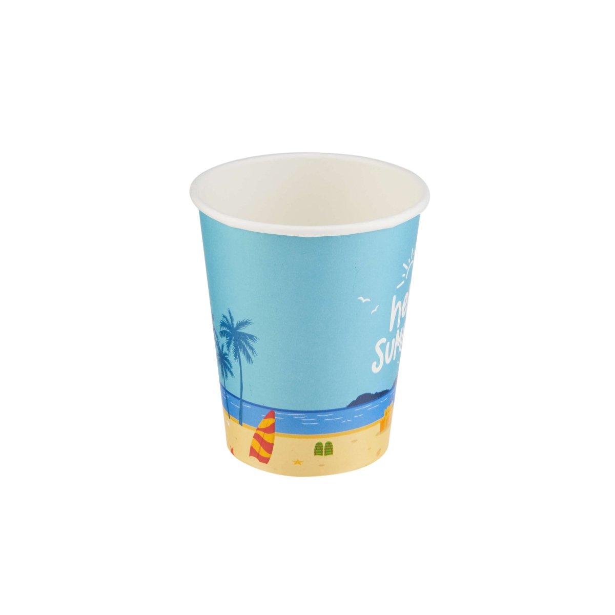 Hello Summer Single Wall Paper Cups - hotpackwebstore.com - Single Wall Paper Cups