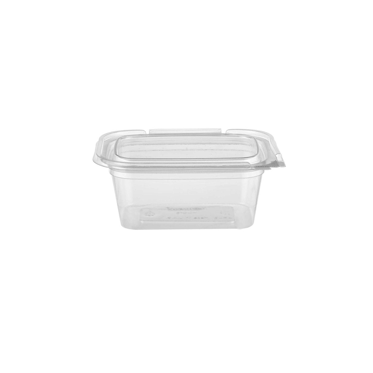 Hinged Square Deli Clear Pet Container - hotpackwebstore.com - Hinged Containers