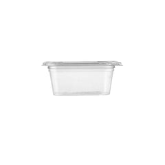 Hinged Square Deli Clear Pet Container - hotpackwebstore.com - Hinged Containers