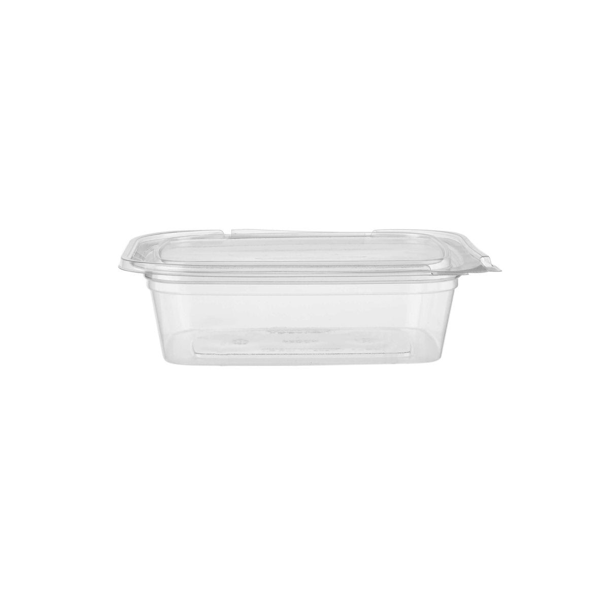 Hinged Square Deli Clear Pet Container - hotpackwebstore.com - Hinged Containers