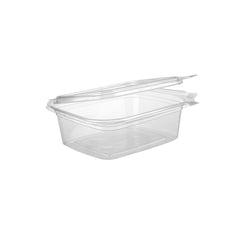 Hinged Square Deli Clear Pet Container - hotpackwebstore.com - Hinged Containers