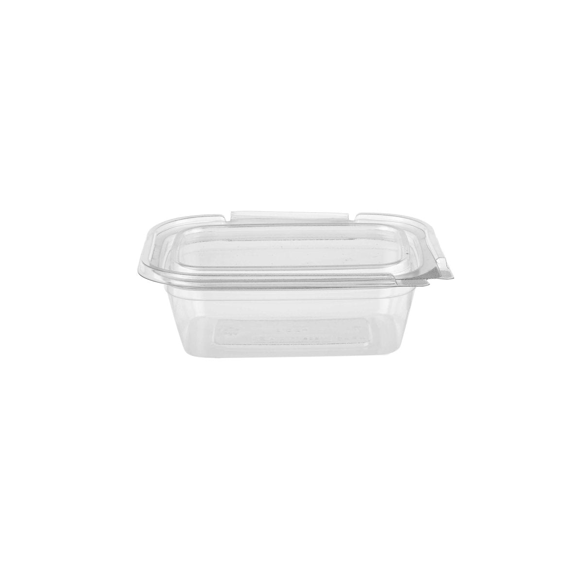 Hinged Square Deli Clear Pet Container - hotpackwebstore.com - Hinged Containers