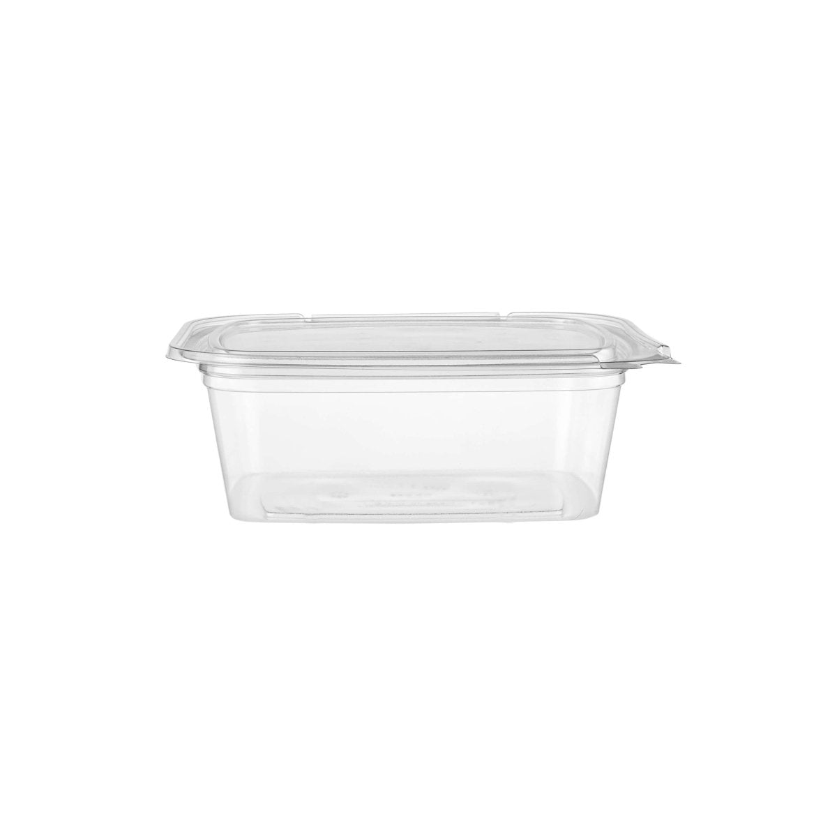 Hinged Square Deli Clear Pet Container - hotpackwebstore.com - Hinged Containers