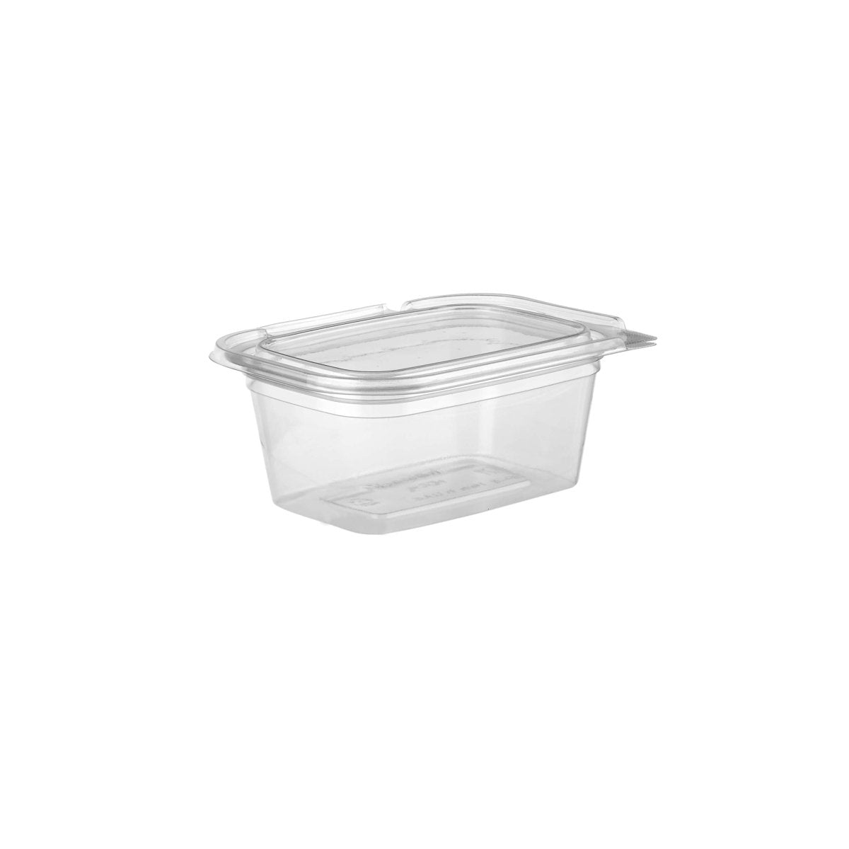 Hinged Square Deli Clear Pet Container - hotpackwebstore.com - Hinged Containers