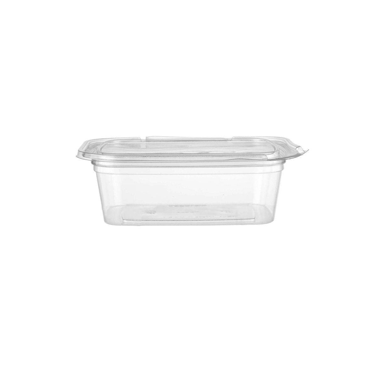 Hinged Square Deli Clear Pet Container - hotpackwebstore.com - Hinged Containers