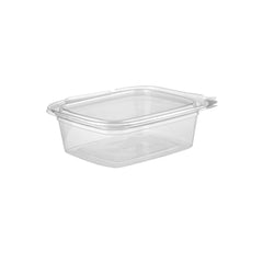 Hinged Square Deli Clear Pet Container - hotpackwebstore.com - Hinged Containers