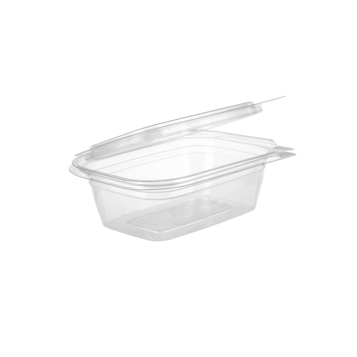 Hinged Square Deli Clear Pet Container - hotpackwebstore.com - Hinged Containers