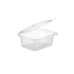 Hinged Square Deli Clear Pet Container - hotpackwebstore.com - Hinged Containers