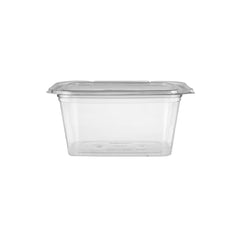 Hinged Square Deli Clear Pet Container - hotpackwebstore.com - Hinged Containers