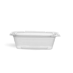 Hinged Square Deli Clear Pet Container - hotpackwebstore.com - Hinged Containers