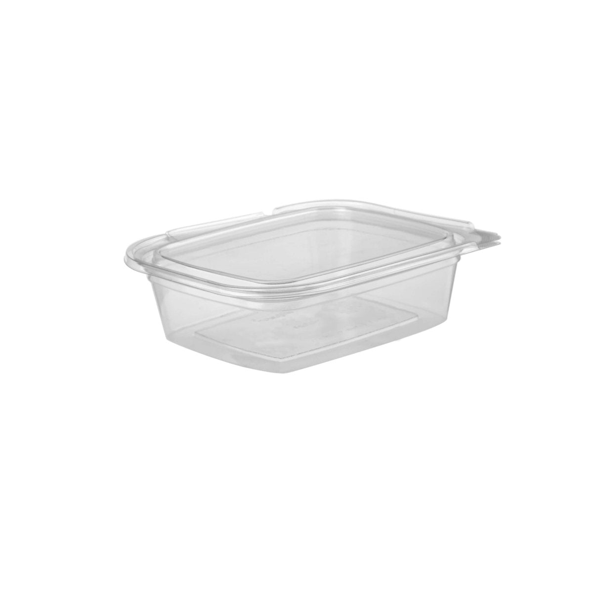 Hinged Square Deli Clear Pet Container - hotpackwebstore.com - Hinged Containers