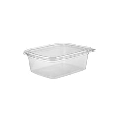 Hinged Square Deli Clear Pet Container - hotpackwebstore.com - Hinged Containers