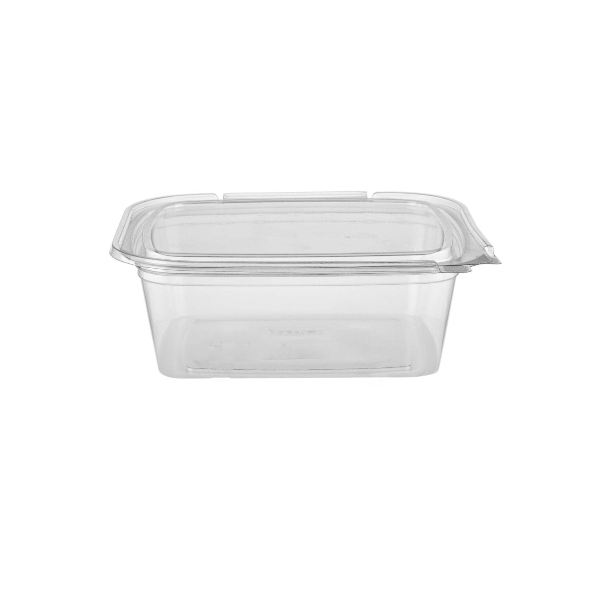 Hinged Square Deli Clear Pet Container - hotpackwebstore.com - Hinged Containers