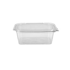 Hinged Square Deli Clear Pet Container - hotpackwebstore.com - Hinged Containers