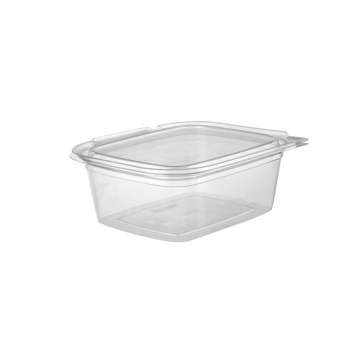 Hinged Square Deli Clear Pet Container - hotpackwebstore.com - Hinged Containers