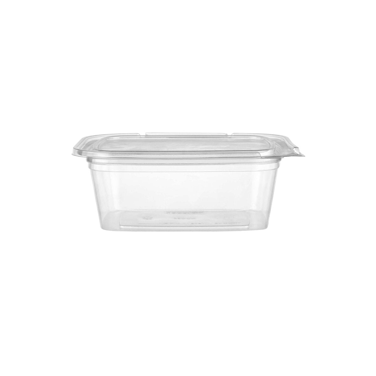 Hinged Square Deli Clear Pet Container - hotpackwebstore.com - Hinged Containers