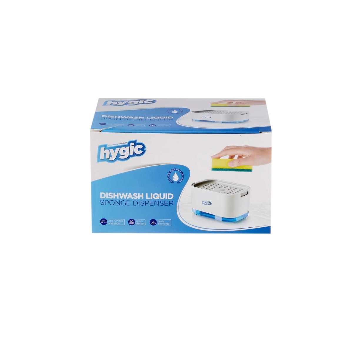 Hygic Dishwash Liquid Dispenser with Sponge Holder - hotpackwebstore.com - Soap Dispenser