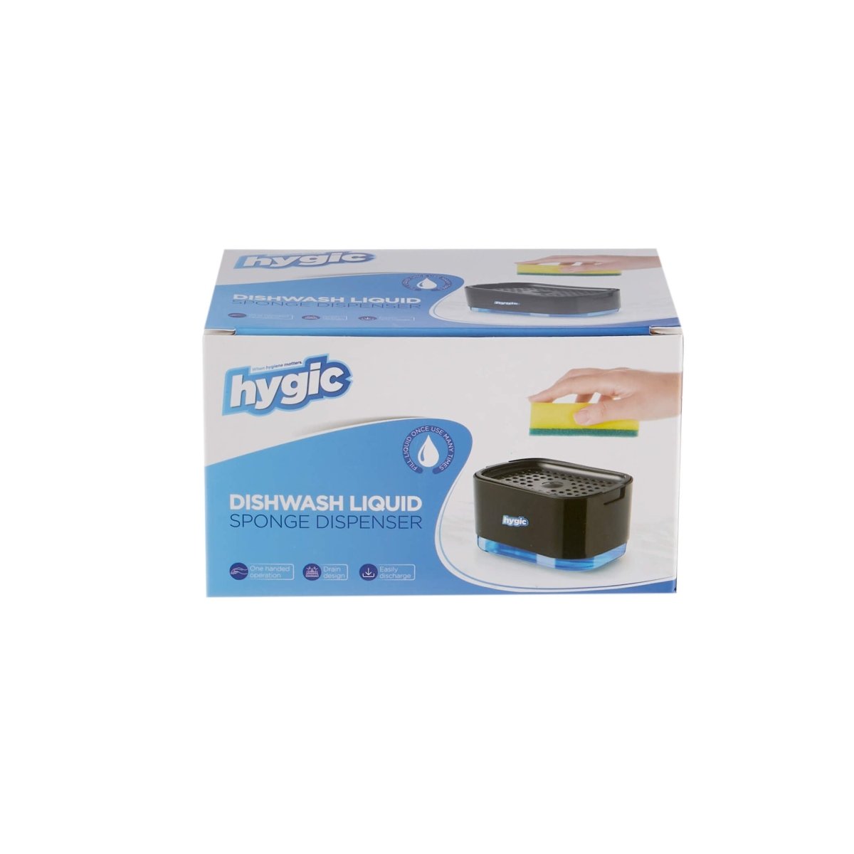 Hygic Dishwash Liquid Dispenser with Sponge Holder - hotpackwebstore.com - Soap Dispenser