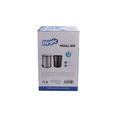 Hygic Stainless Steel Pedal Bin | Dust Bin - hotpackwebstore.com - Pedal Bin