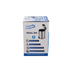 Hygic Stainless Steel Pedal Bin | Dust Bin - hotpackwebstore.com - Pedal Bin