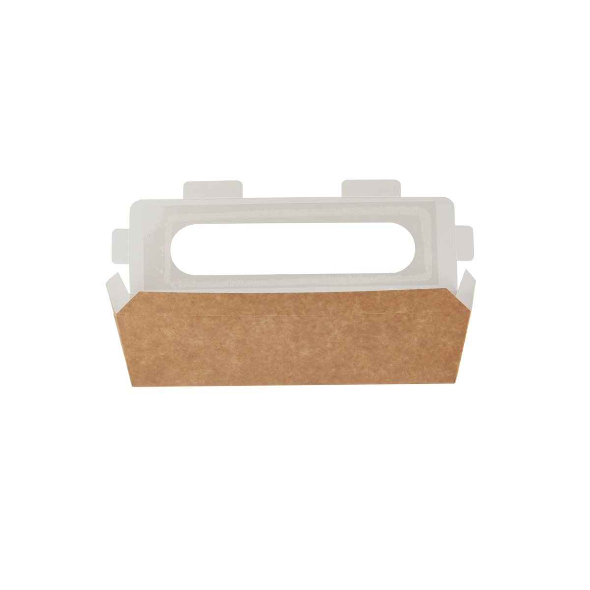 Kraft Baguette Box With Window - hotpackwebstore.com - 