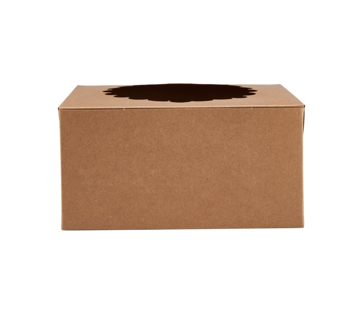 Kraft Cake Box Round With Window 100 Pieces - hotpackwebstore.com - Cake Boxes