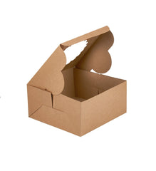 Kraft Cake Box Round With Window 100 Pieces - hotpackwebstore.com - Cake Boxes