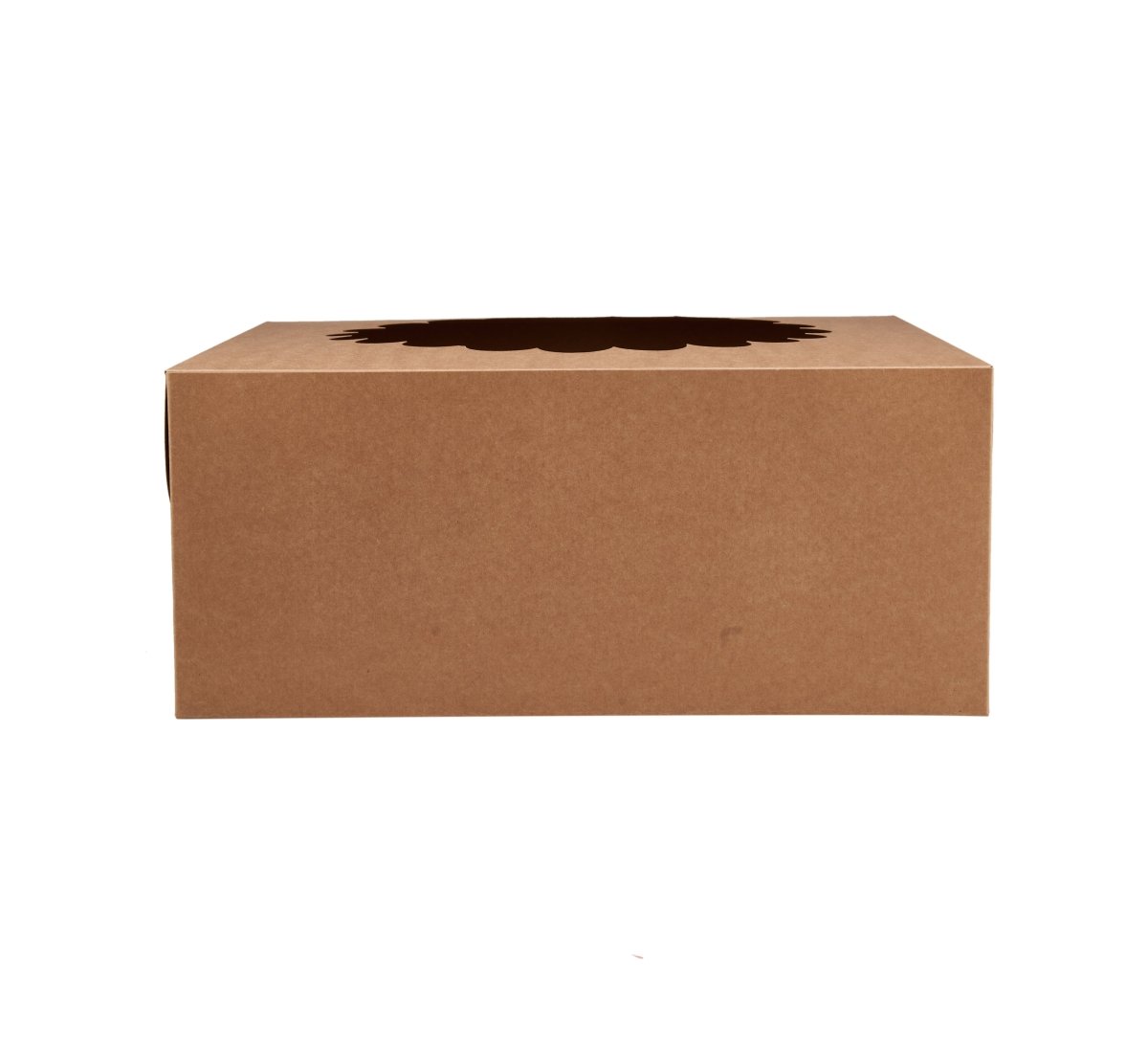 Kraft Cake Box Round With Window 100 Pieces - hotpackwebstore.com - Cake Boxes