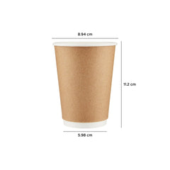 Kraft Double Wall Paper Cups - hotpackwebstore.com - Double Wall Paper Cups