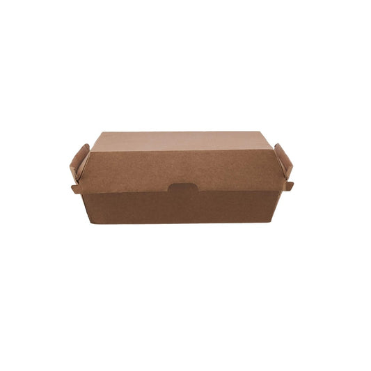 Kraft Flute Dinner Box 17.8X16X8 cm 150 Pieces - hotpackwebstore.com - Meal Boxes