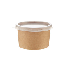 Kraft Paper Portion Cups with Lid - hotpackwebstore.com - Portion Cups