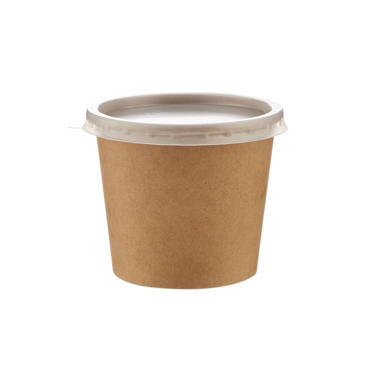 Kraft Paper Portion Cups with Lid - hotpackwebstore.com - Portion Cups