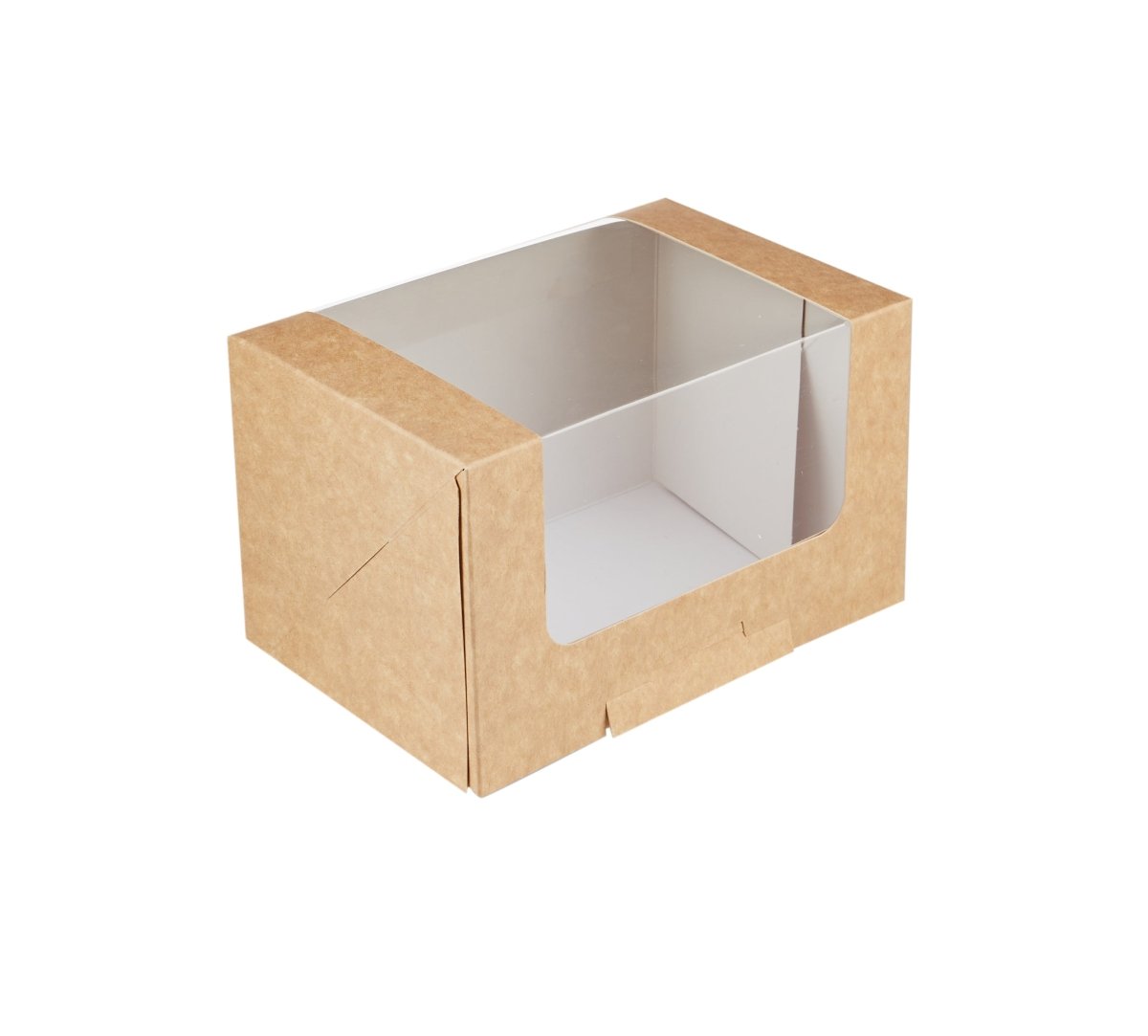 Kraft Rectangular Deli Box with Window - hotpackwebstore.com - 