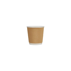 Kraft Ripple Paper Cups - hotpackwebstore.com - Paper Products