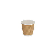 Kraft Ripple Paper Cups - hotpackwebstore.com - Paper Products