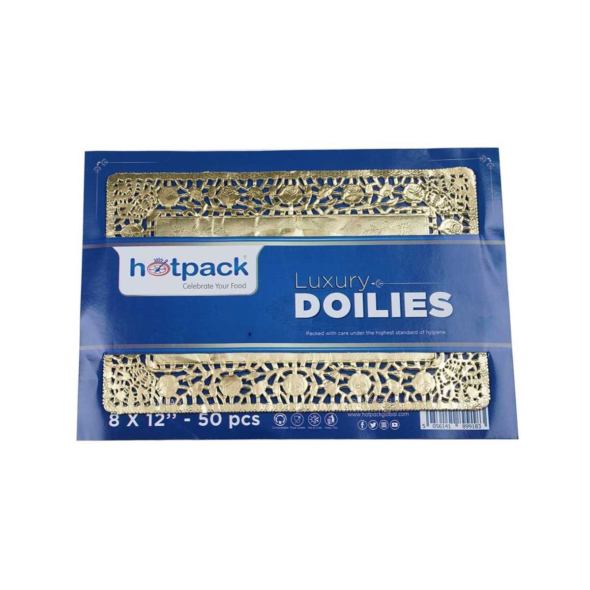 Luxury Rectangle Doilies Paper 8" x 12 Inch" 50 Pieces - hotpackwebstore.com - Paper Doilies